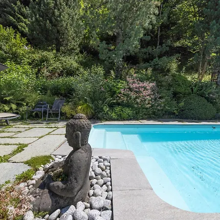 Authentique Luxe Piscine Chalet